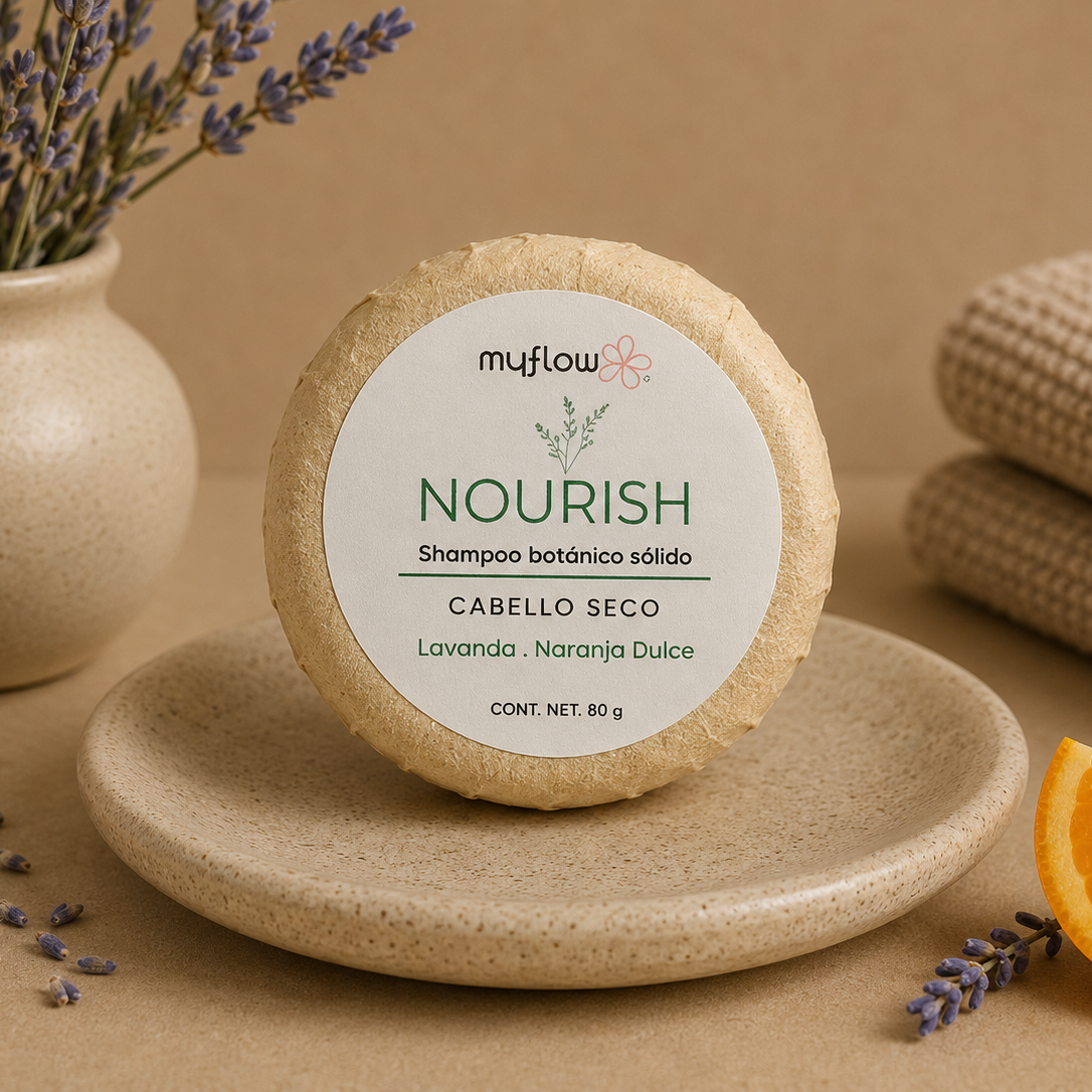 Nourish | Shampoo botánico sólido cabello seco
