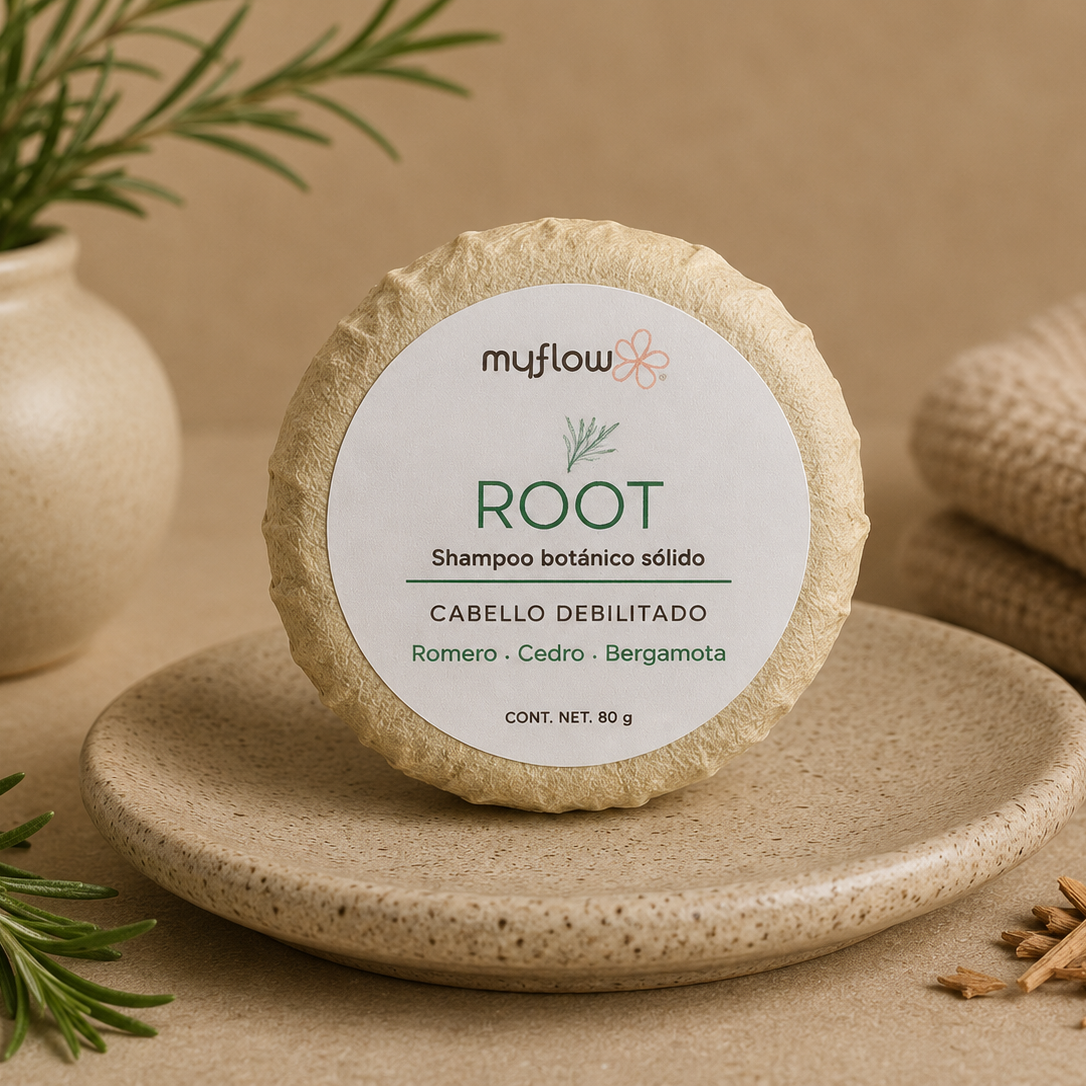 Root | Shampoo sólido botánico cabello debilitado