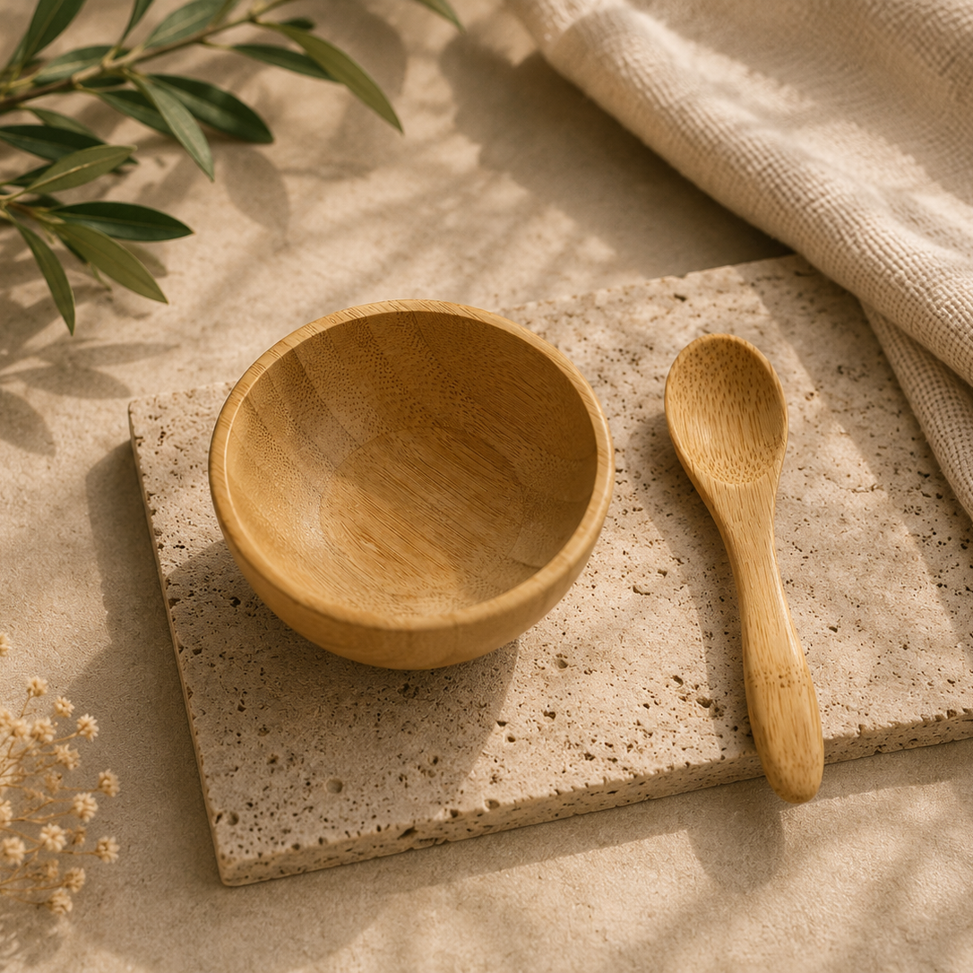 Bowl y cuchara | Bambú