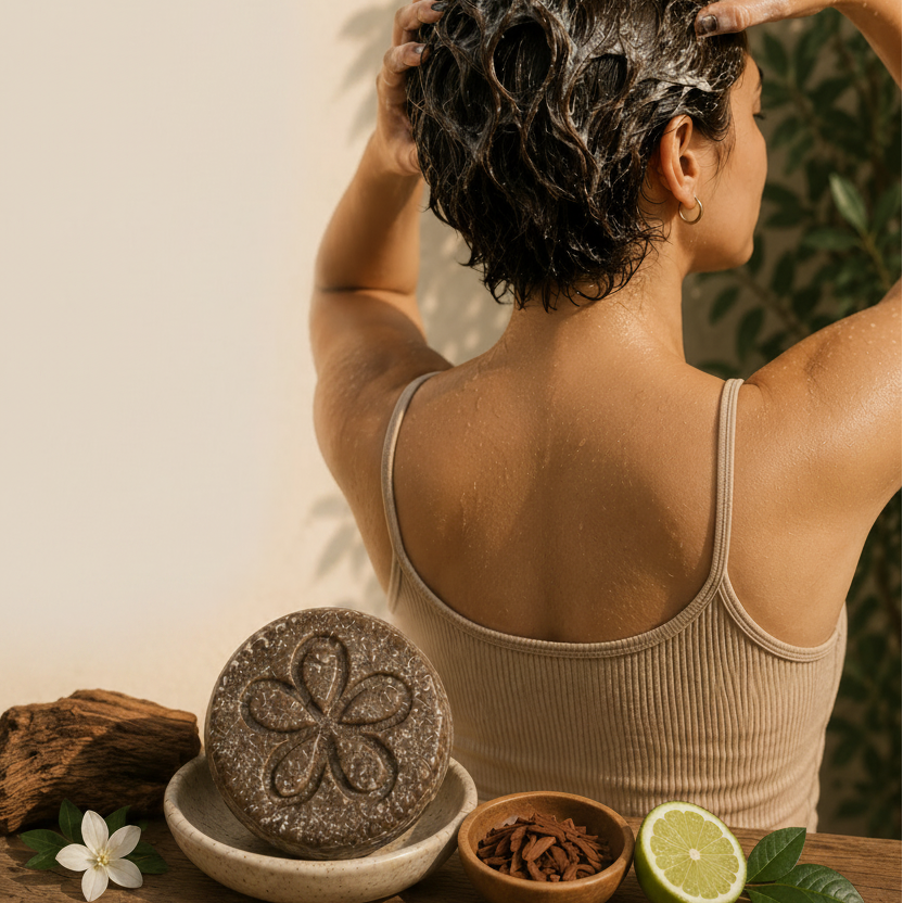 Shade | Shampoo botánico sólido cabello oscuro