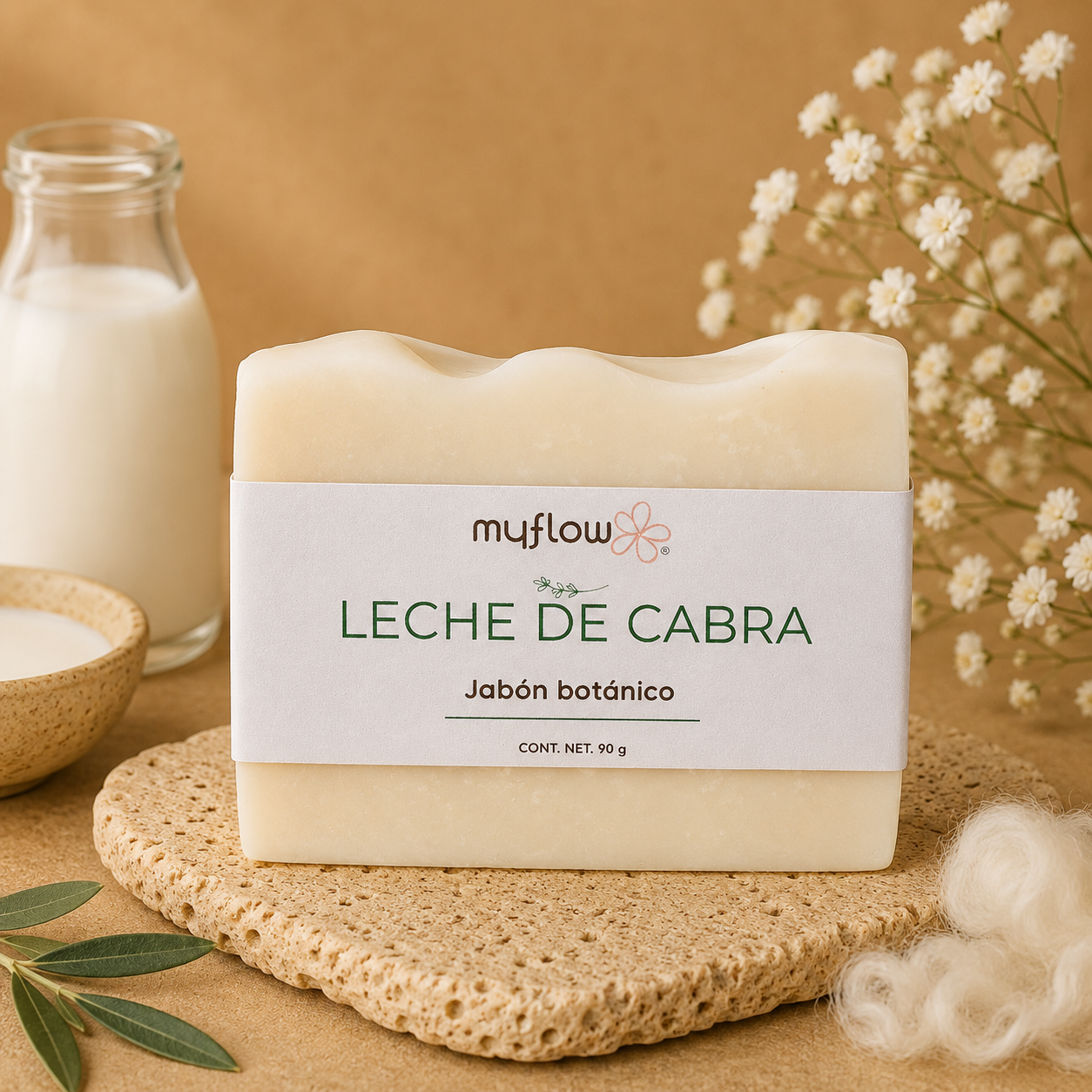 Jabón Botánico Leche de Cabra