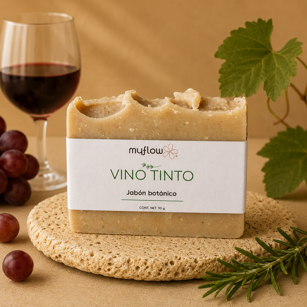 Jabón Botánico Vino Tinto